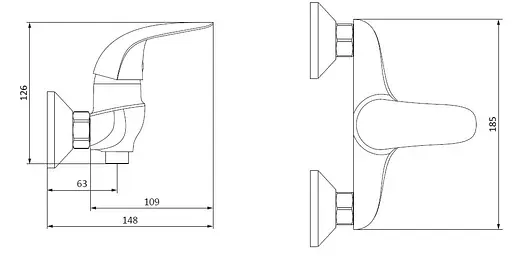 Змішувач для душу DAMIXA Palace Bit (312000000) - фото 8