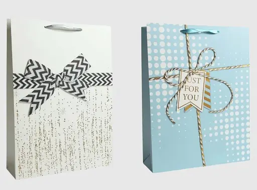 Подарунковий пакет "Бант" 40х55х15см, набір з 2-х штук 179/2