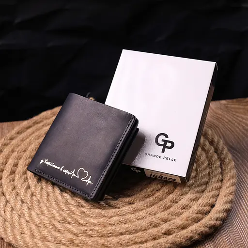 Кожаный кошелек Grande Pelle 9.5х10х1.5 см acs0023999 - фото 8