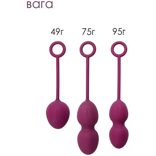 Набір вагінальних кульок Svakom Nova Violet зі зміщеним центром ваги - фото 3