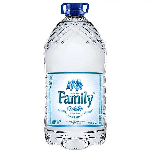 Вода мінеральна Куяльник Сімейна столова фасована негазована 6 л