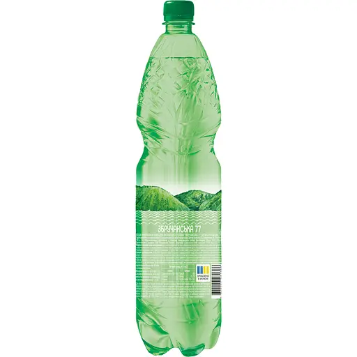 Вода минеральная Оболонь Збручанская 77 лечебно-столовая сильногазированная 1.5 л - фото 2
