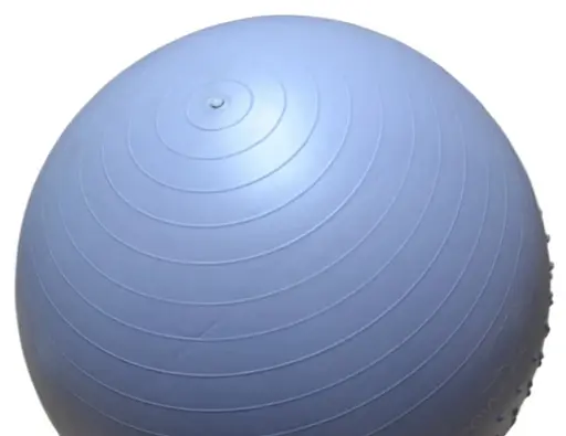 М'яч для фітнесу (фітбол) напівмасажний PowerPlay 4003 Ø75 cm Gymball Sky Blue + помпа (PP_4003_75_Sky_Blue) - фото 5