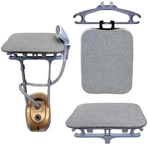 Отпариватель AURORA AU 321 для одежды дома 2500Вт резервуар 2.3л 12 уровней пара Золотой / Черный - фото 6