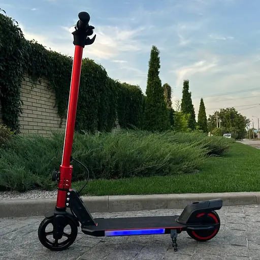 Детский электросамокат GIANT ES2 LED Max красный с LED-подсветкой (модель 2025 года) - фото 9