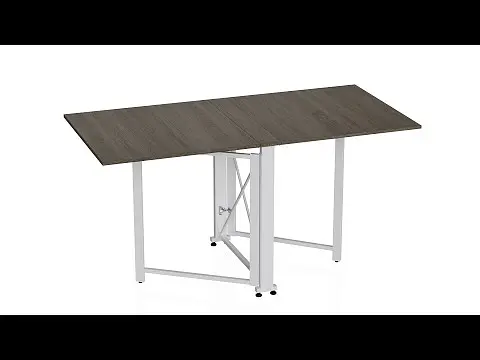 Стіл-книга трансформер Оріон 2 Ferrum-decor 750x1520x730 Білий метал ДСП Дуб Сонома Трюфель 16 мм (FRD-104594) - фото 9