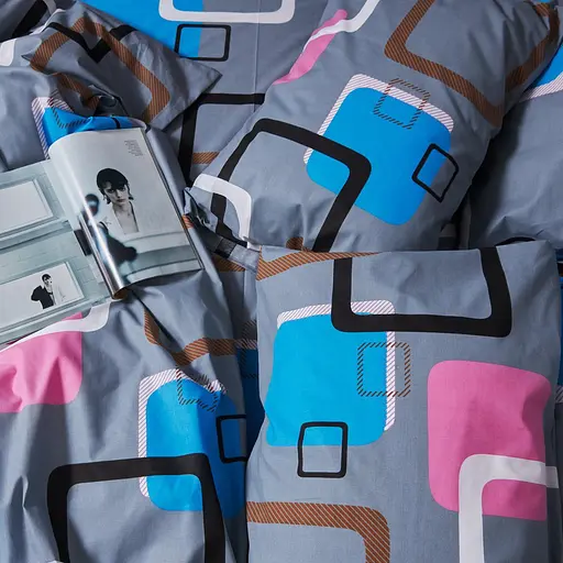 Комплект постільної білизни Moon&Star Бязь Gold Люкс Retro Vibes Полуторний Євро 160х220 наволочки 2х50х70 - фото 2