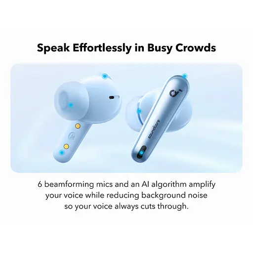 Гарнітура Anker SoundСore Liberty 4 NC Light Blue - фото 8