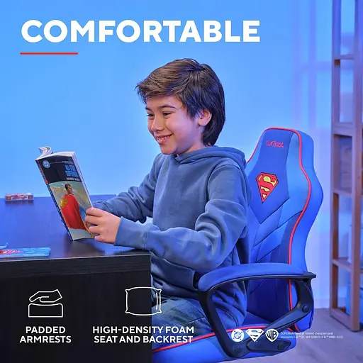 Игровое кресло Trust GXT 703SM Revvo Foldable Armrests Blue (25741_TRUST) - фото 7