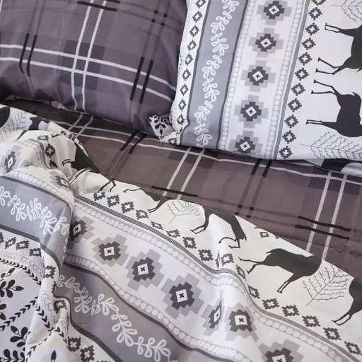 Комплект постільної білизни MirSon Бязь 17-0654 Reindeer 2x143x210 см (2200009610080) - фото 3