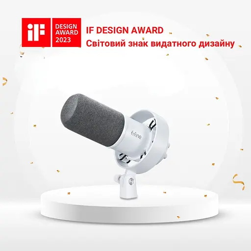 Микрофон Fifine T688W White [126023] - фото 11