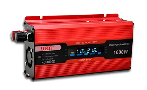 Преобразователь постоянного тока UKC 12V-220V 1000W LCD KC-1000D инвертор для автомобиля 12В-220В - фото 3