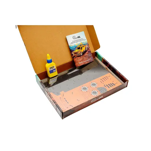 Деревянный 3D конструктор Пикап PuzzleOk Puz-00931 212 деталей - фото 8