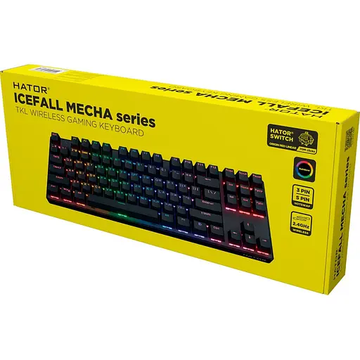 Клавіатура Hator Icefall Mecha TKL Wireless Rainbow Black HTK287UA (133361) - фото 7
