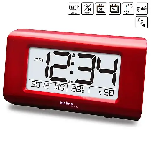 Часы настольные Technoline Red (WT197) - фото 3