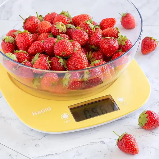 Кухонные настольные электронные весы для взвешивания продуктов Magio MG-290 с чашей для дома кухни до 5кг. - фото 2