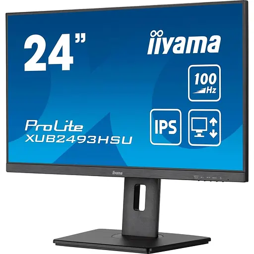 Монітор 23.8" Iiyama XUB2493HSU-B7 FHD IPS 100Hz (XUB2493HSU-B7) - фото 2