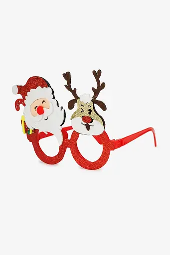 Новорічні окуляри Санта з Оленем HXJ227109 Різнокольоровий (NY) - фото 1