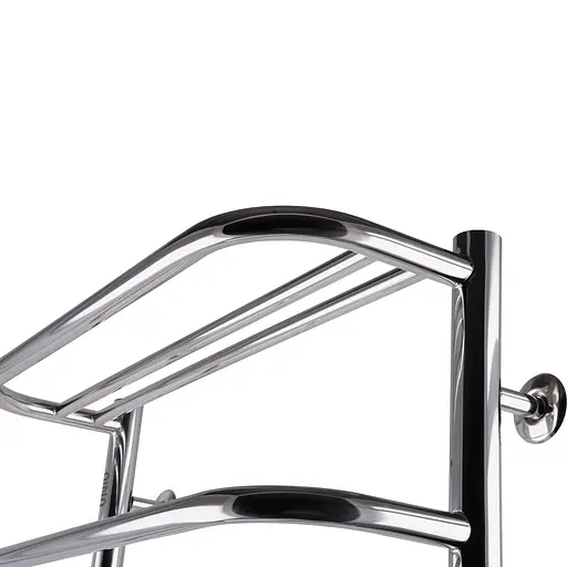 Водяна рушникосушка Unio KSp W 700-500-5 Каскад скоба з полицею, Хром - фото 4