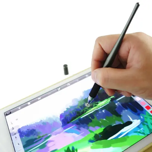 Стилус ємнісний, високоточний Jot Pro двосторонній, металевий, сірий - фото 4