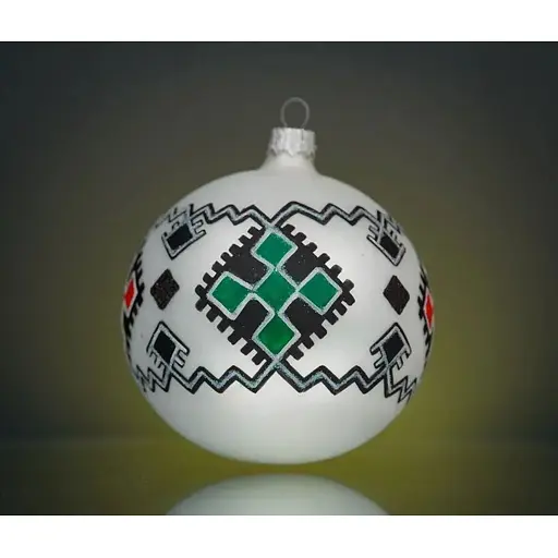 Набір ялинкових прикрас Різдвяні історії Код нації: Вінниччина 3 кулі скло (4820001179958) - фото 6