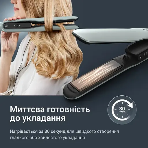 Выпрямитель Rowenta Thermoglide, температурных режимов 5, 150-230С, ионизация, титан, светло-зеленый - фото 8