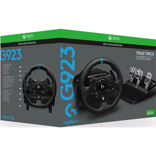 Руль и педали Logitech G923 Racing Wheel and Pedals for Xbox One, Xbox Series X/S and PC - фото 7