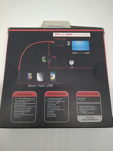 MHL кабель microUSB to HDMI для під'єднання телефона до телевізора - фото 3