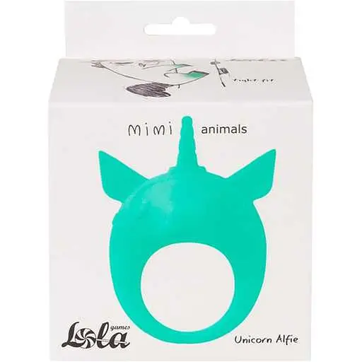 Ерекційне кільце Lola Games MiMi Animals Unicorn Alfie 8.5 см зелене - фото 2