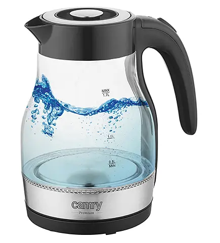 Стеклянный чайник Camry CR 1300 - фото 6