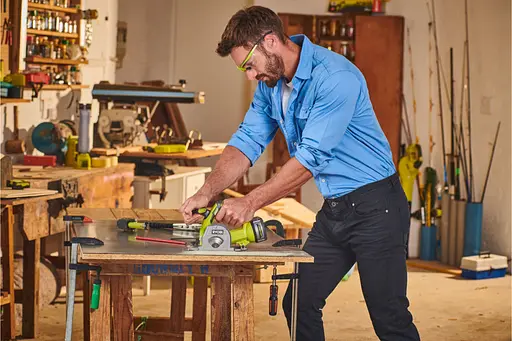 Пила дискова, RYOBI ONE+ R18MMS-0 без АКБ і ЗП - фото 7