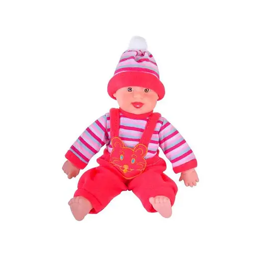 Пупс-хохотун X1008-2, 26 см, интерактивный, музыкальный, на батарейках (в ассортименте)