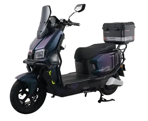 Электроскутер Двухместный Crosser V1 PRO (2000W 76.8V/30Ah) Хамелеон - фото 3