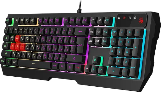 Клавіатура A4Tech B140N Bloody RGB Black - фото 2