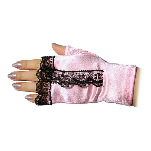 Перчатки-митенки с гипюром - фото 1