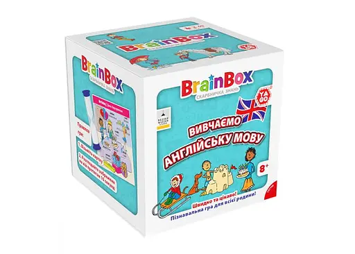Настольная игра YaGo BrainBox Изучаем английский язык (укр.) (BZZBRLLE01UA)