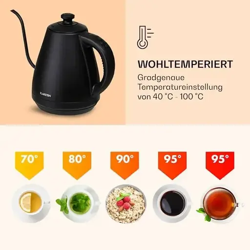 Электрочайник Klarstein Garcon 2000 Вт (10040347) Черный - фото 4