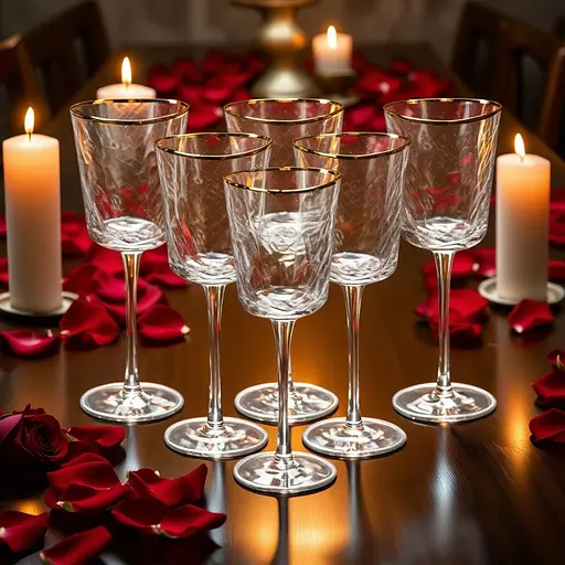 Набір келихів для вина Triangle 6 штук по 350 мл, прозорий Yiwu HP-16-22