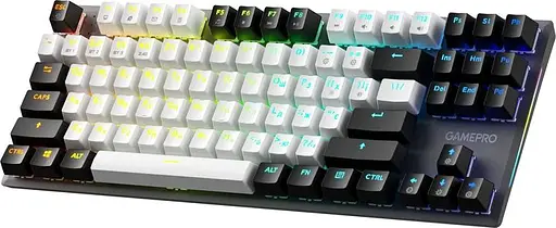 Клавіатура бездротова GamePro Genesis Joker Pro 87% Wireless/Bluetooth/USB Gray (MK124G Pro) - фото 3