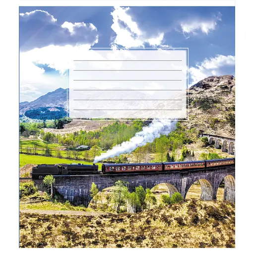 Зошит учнівський "Поїзд" Leader 018-540246L-4 в лінію, 18 аркушів - фото 1