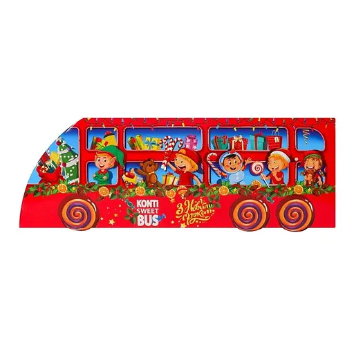 Уценка. Набор кондитерский Konti Праздничный автобус 614 г - фото 2