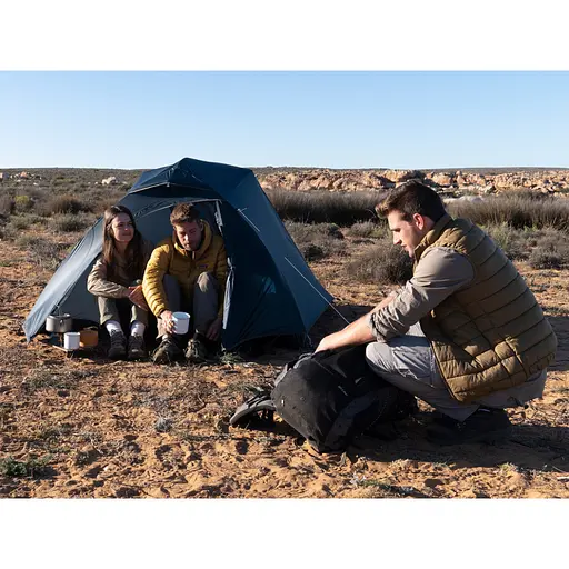 Намет легкий тримісний з футпринтом Naturehike Cloud Up 3 UL NH18T030-TT 20D (Темно-синій) - фото 4