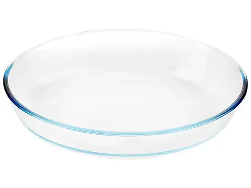 Деко овальне форма з жароміцного скла для запікання 30.5х22х6.5 см, S&T Прозорий 87075 - фото 1
