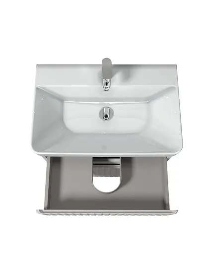 Тумба Мойдодир Fluffy 70-U з умивальником Vivace 70 Білий матовий - фото 6