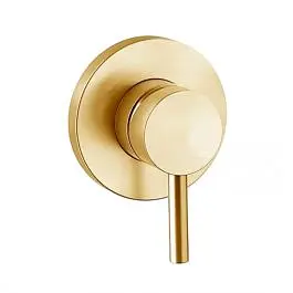 Смеситель для душа Paffoni Light Ø70 мм honey gold brushed LIG010HGSP70, Золотой - фото 1