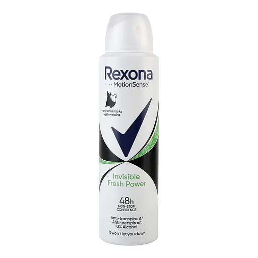 Антиперспірант Rexona Свіжість Невидимий на чорному і білому одязі аерозоль 150 мл - фото 1