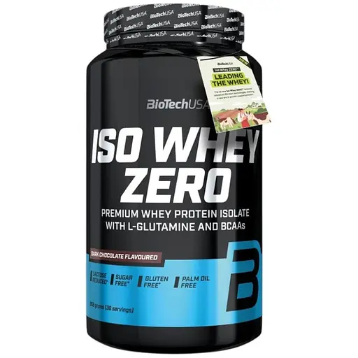 Протеїн BiotechUSA IsoWhey Zero Lactose Free Dark chocolate 908 г