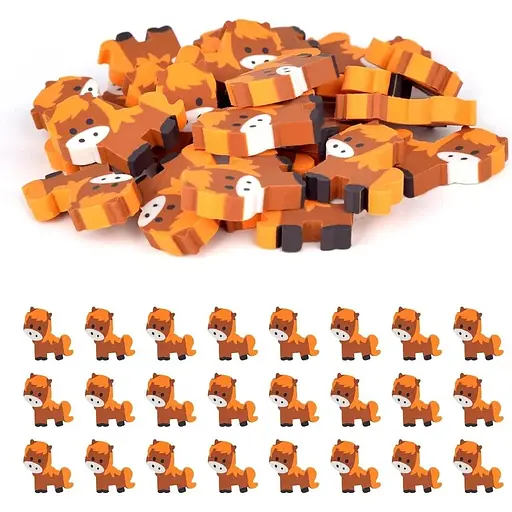 Набір з 24 гумок коні, сувенір для вечірок, нагорода за виконання домашніх завдань