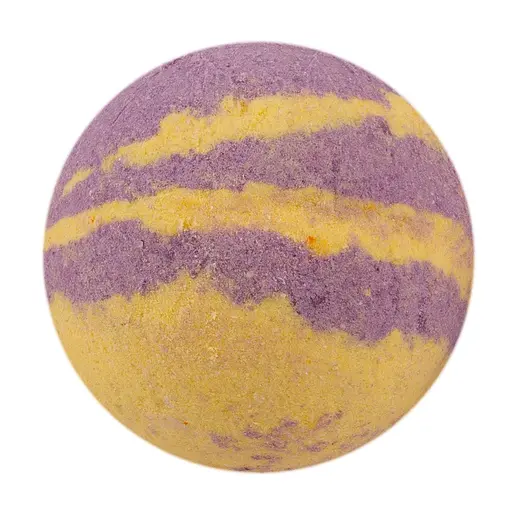 Бомбочка для ванни з лавандою Кругла Синьо-Жовта (1155-02)