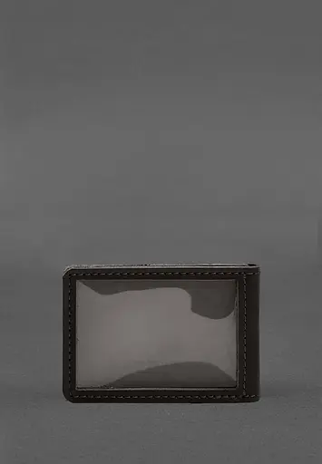 Кожаная обложка для удостоверения государственной государственной таможенной службы (ДМС) Темно-коричневая - фото 4